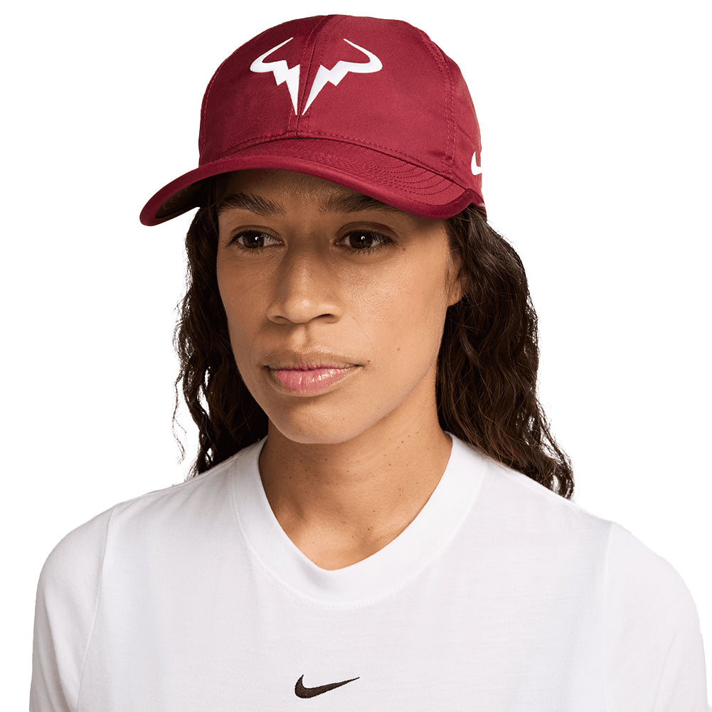Unisex Rafa Dri-FIT Club Tennis Cap Team Red and White NIKE