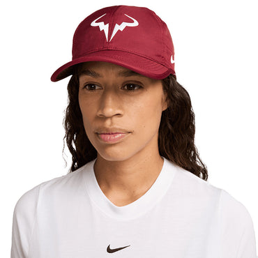 Unisex Rafa Dri-FIT Club Tennis Cap Team Red and White NIKE