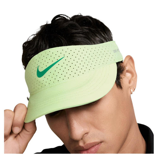 Men`s Dri-Fit Advance Ace Tennis Visor Barely Volt and Stadium Green CAPS AND VISORS NIKE S/M