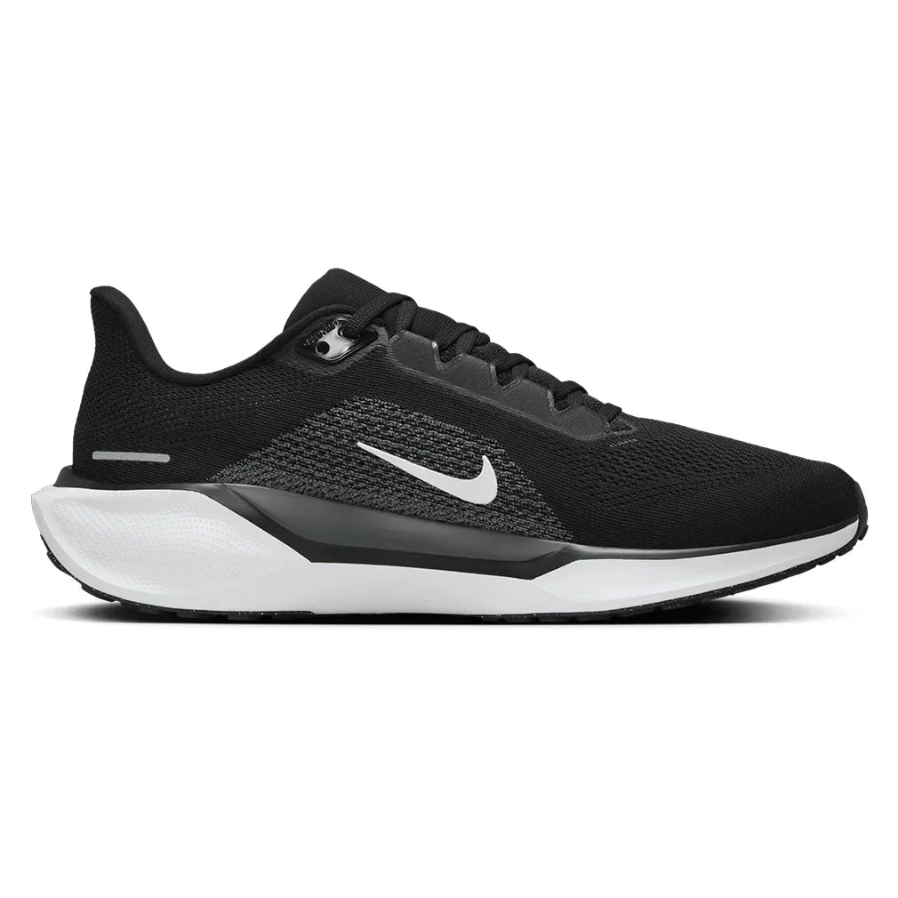Men`s Pegasus 41 Running Shoes Black and White NIKE