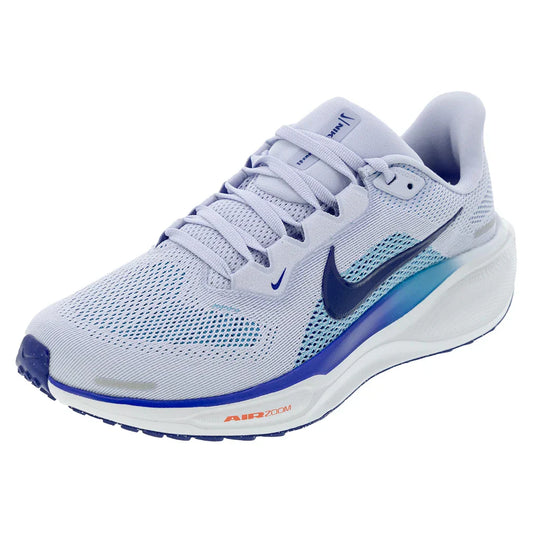 Men`s Pegasus 41 Running Shoes Ghost and Blue Void NIKE 6 Gray