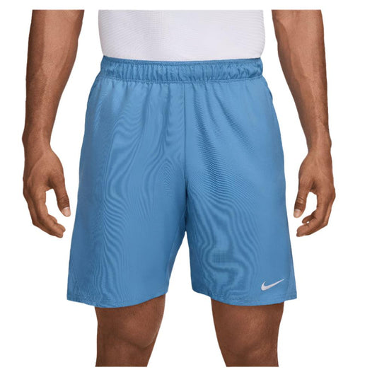Men`s Dri-FIT Victory 9 Inch Tennis Short Blue Beyond and White MENS APPAREL NIKE XS