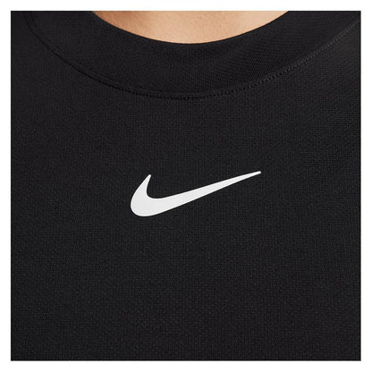 Women's Dri-Fit Advantage Tennis Tank Black and White Womens Apparel NIKE