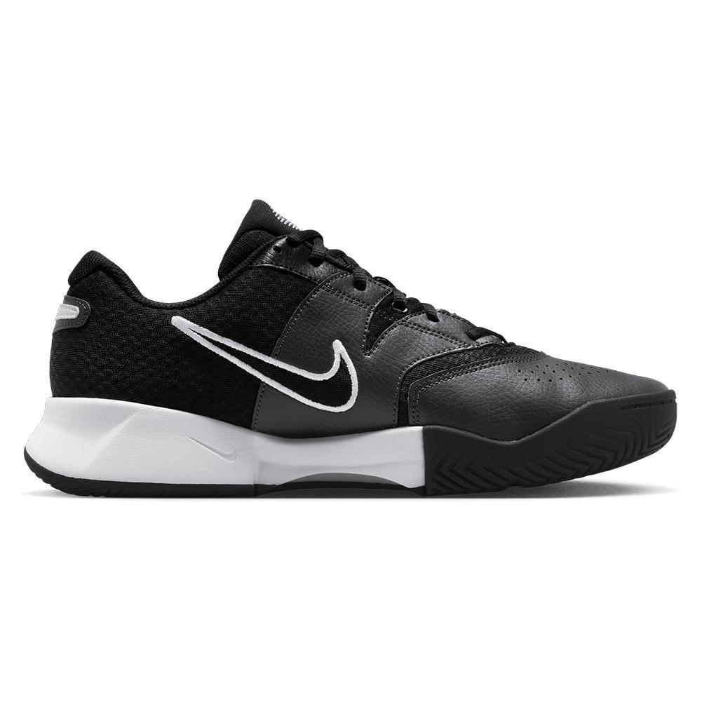 Men's Court Lite 4 Tennis Shoes Black and White Top Tennis Shoes NIKE