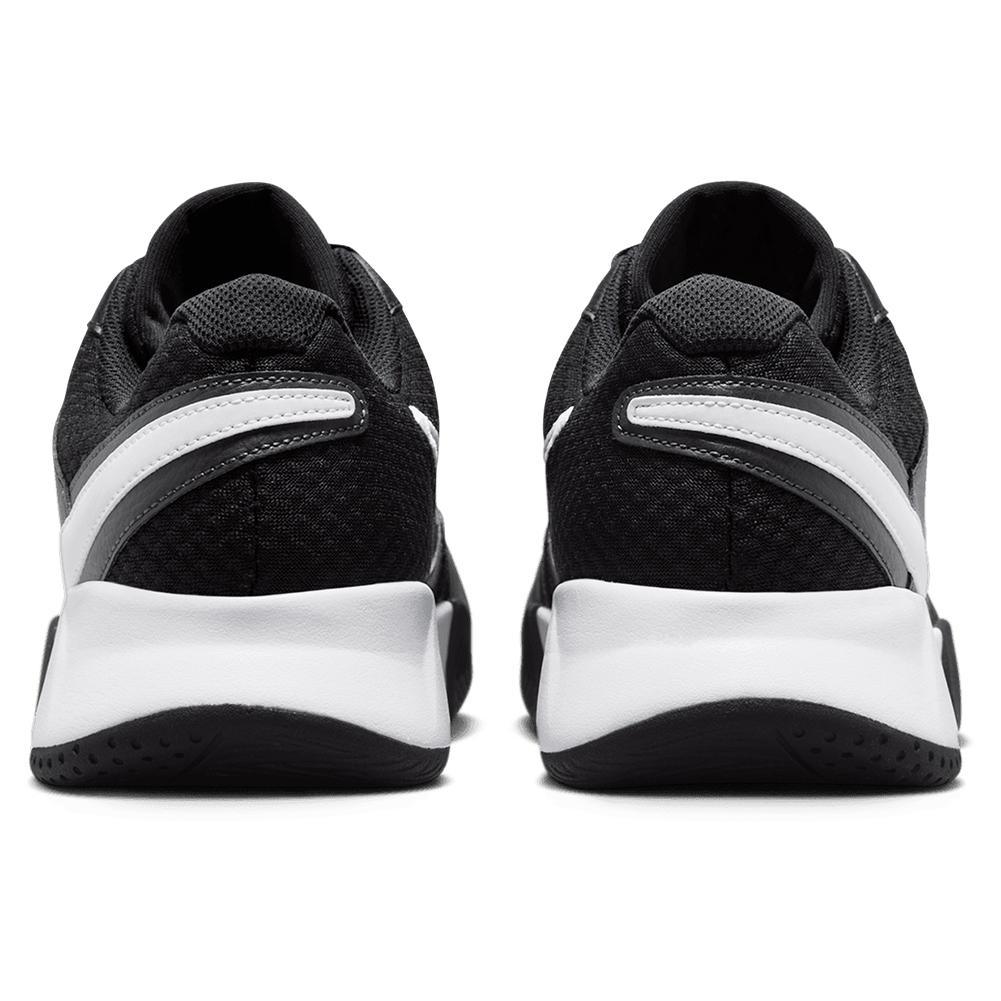 Men's Court Lite 4 Tennis Shoes Black and White Top Tennis Shoes NIKE