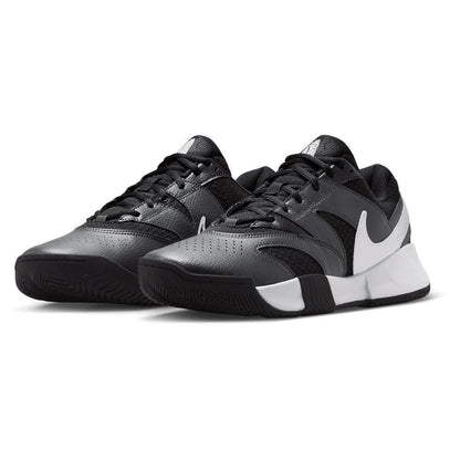 Men's Court Lite 4 Tennis Shoes Black and White Top Tennis Shoes NIKE