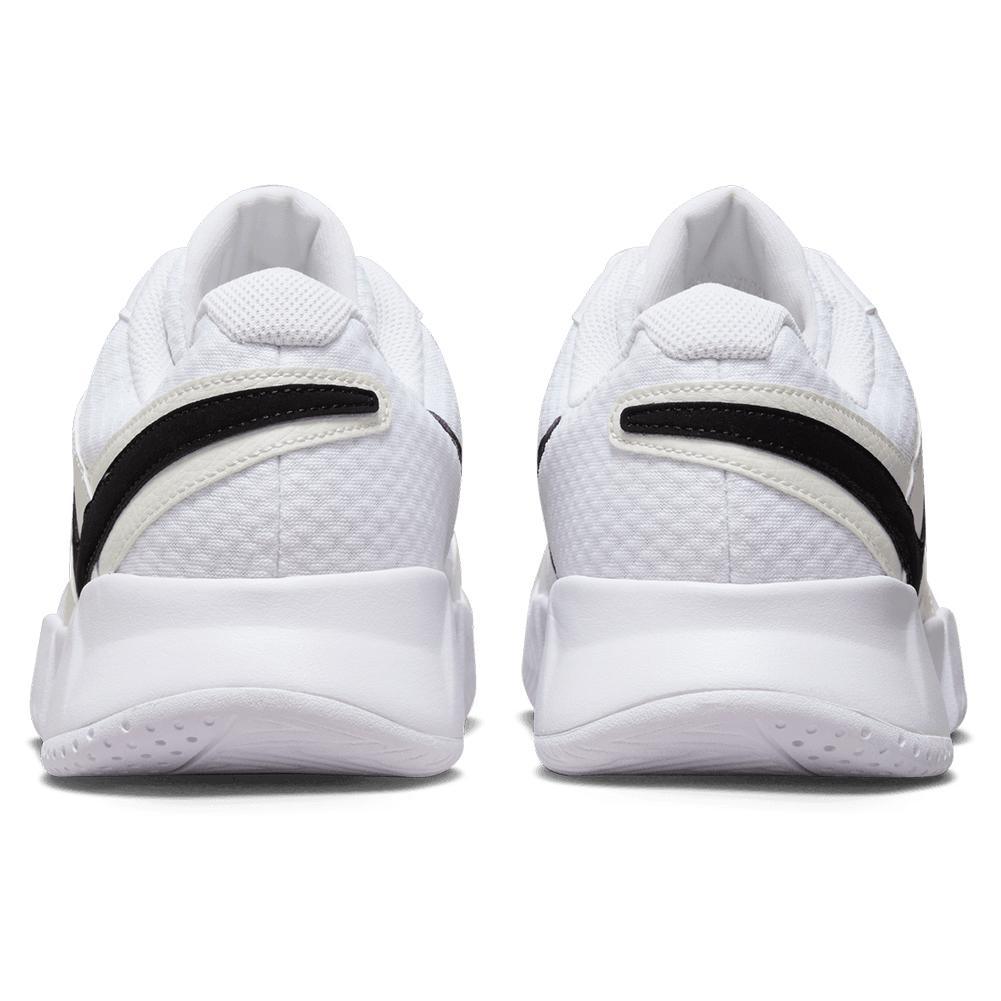 Men's Court Lite 4 Tennis Shoes White and Black Top Tennis Shoes NIKE