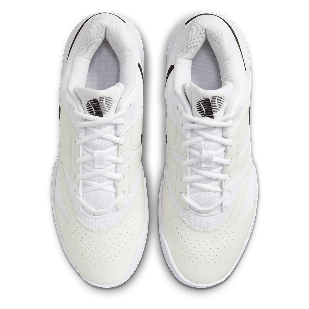 Men's Court Lite 4 Tennis Shoes White and Black Top Tennis Shoes NIKE