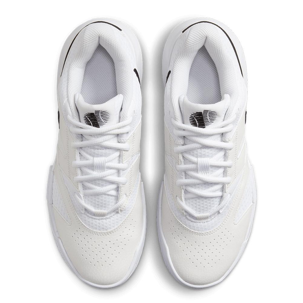 Women's Court Lite 4 Tennis Shoes White and Black Womens Shoes NIKE