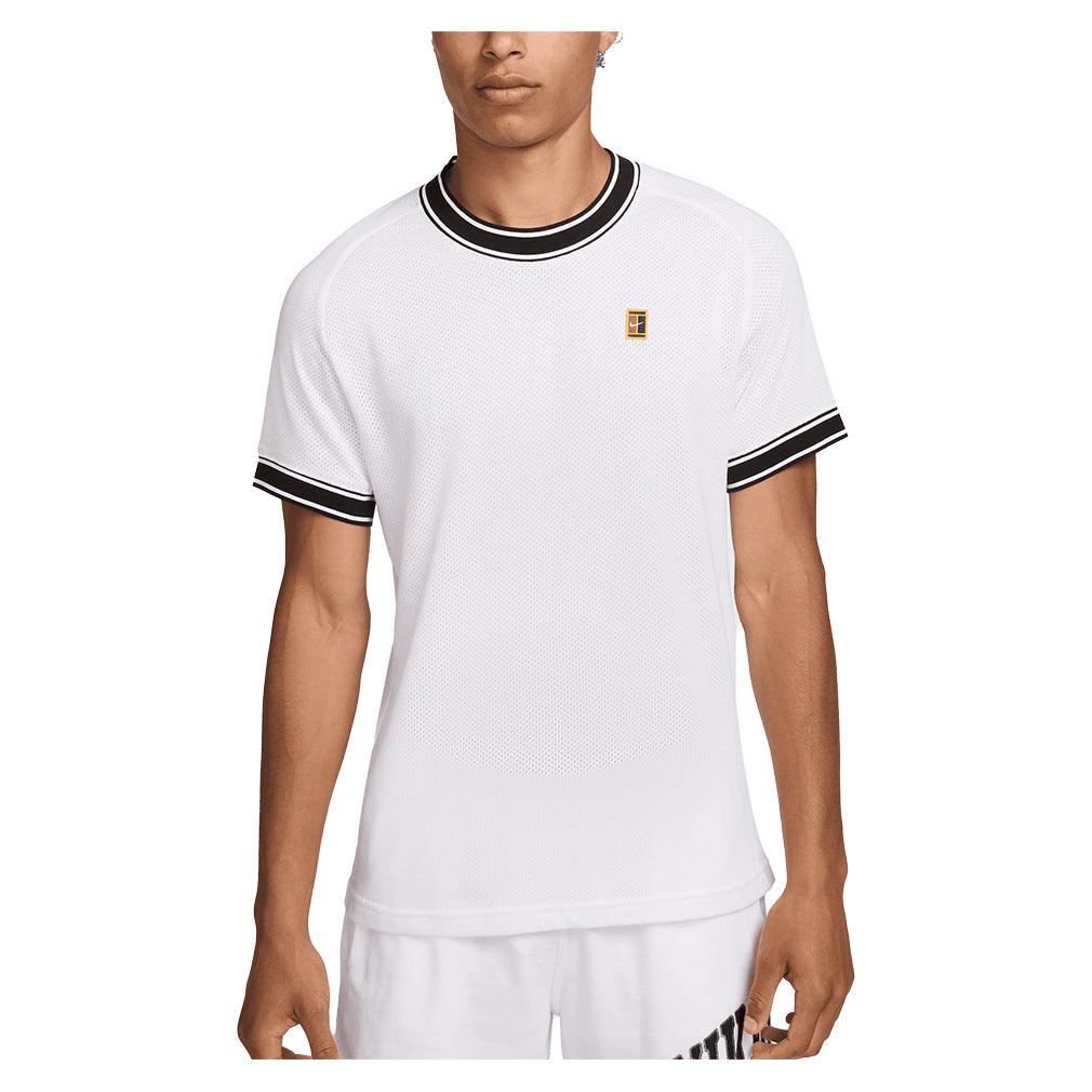 Men's Heritage Tennis Top Mens Apparel NIKE White XS