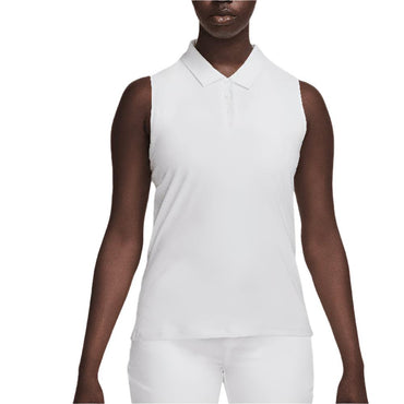 Women`s Dri-Fit Victory Sleeveless Tennis Polo NIKE White XS