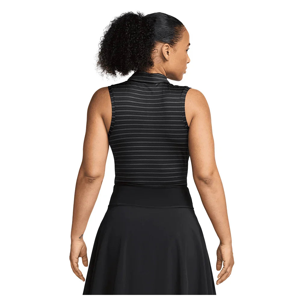 Women`s Dri-Fit Victory Sleeveless Striped Tennis Polo NIKE
