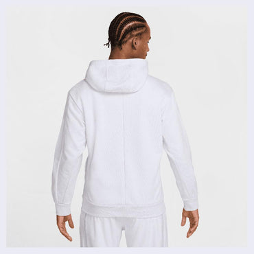 Men`s Heritage Dri-FIT Fleece Tennis Hoodie Football Grey and Mineral Teal MENS APPAREL NIKE