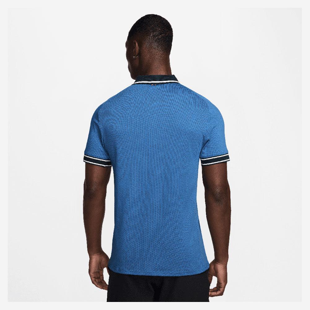Men`s Heritage Tennis Polo Star Blue and Armory Navy MENS APPAREL NIKE