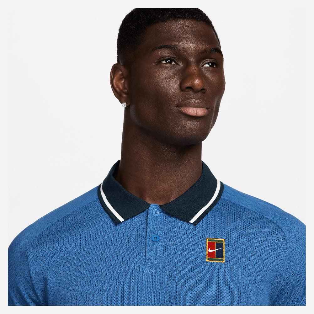 Men`s Heritage Tennis Polo Star Blue and Armory Navy MENS APPAREL NIKE