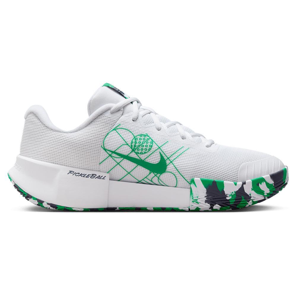 Men's GP Pickleball Pro Shoes White and Stadium Green Shoes NIKE