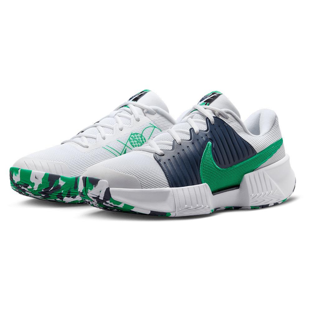 Men's GP Pickleball Pro Shoes White and Stadium Green Shoes NIKE