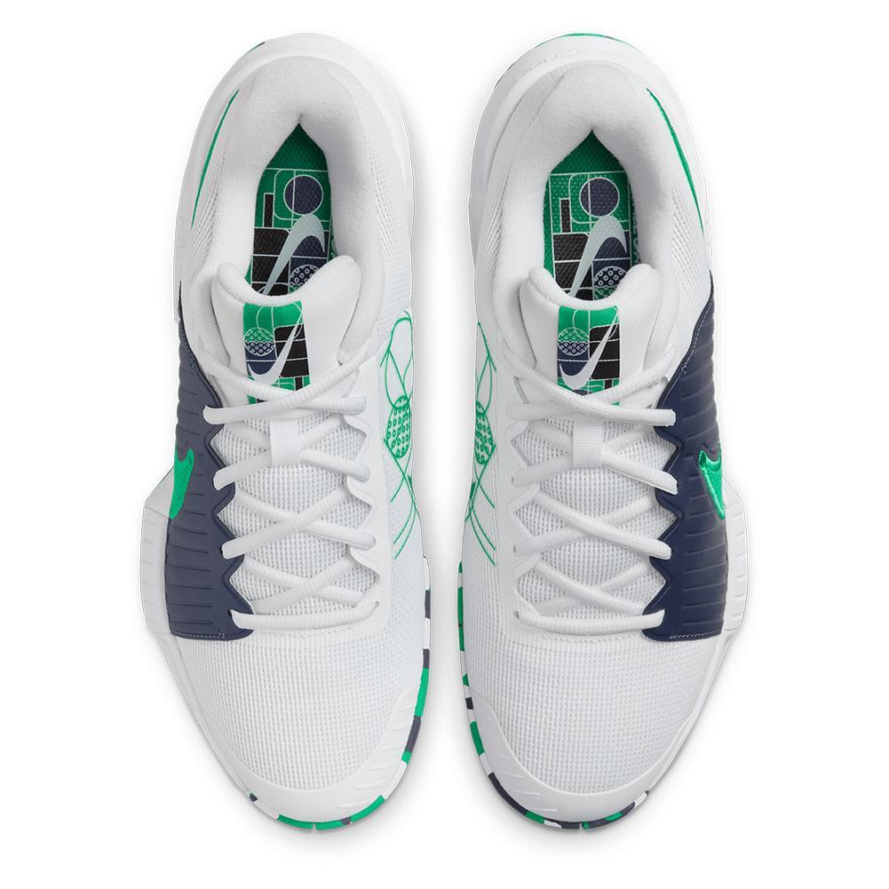 Men's GP Pickleball Pro Shoes White and Stadium Green Shoes NIKE