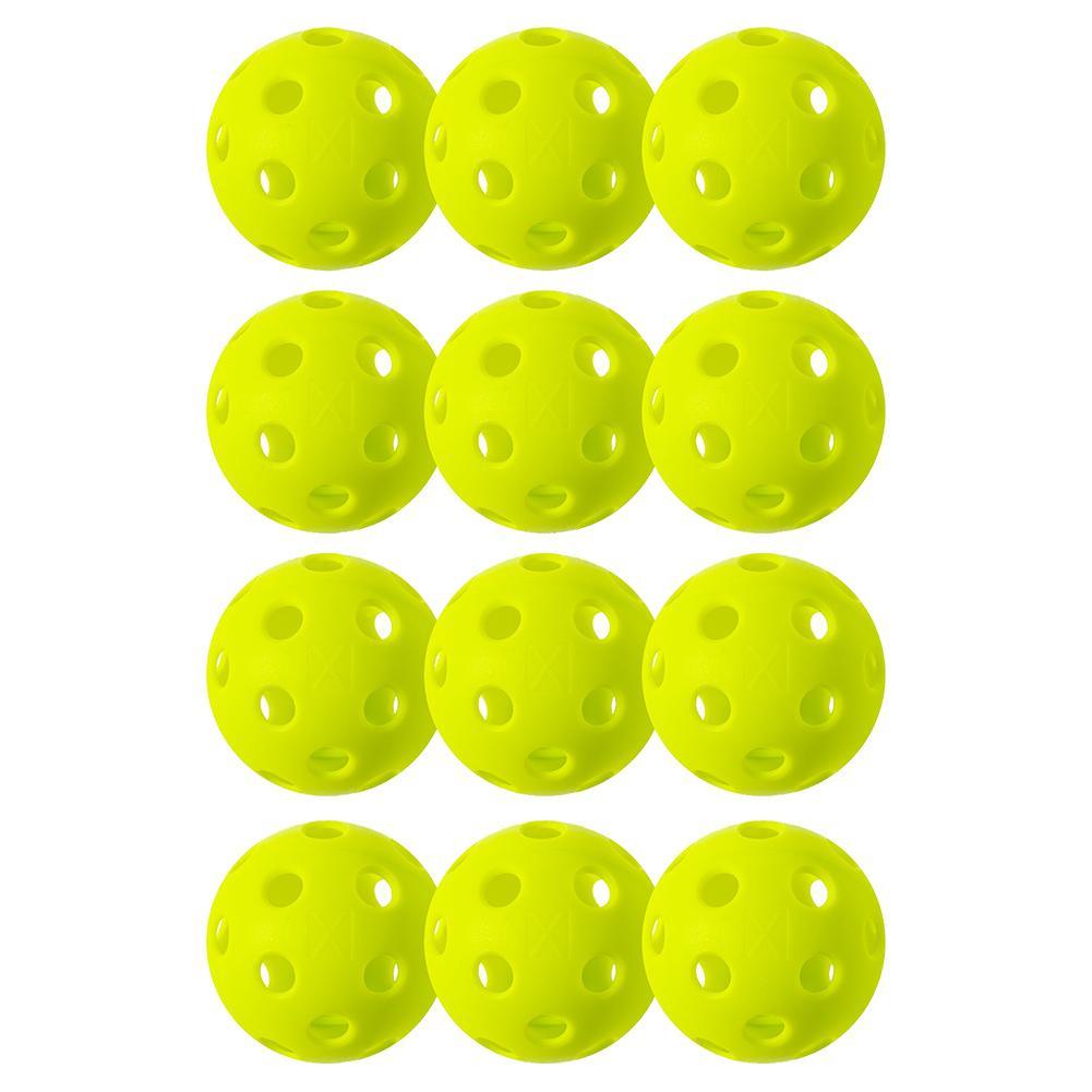 X-26 Indoor Pickleballs 12 Pack Lime Green Pickleballs FRANKLIN SPORTS