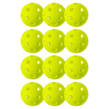 X-26 Indoor Pickleballs 12 Pack Lime Green Pickleballs FRANKLIN SPORTS