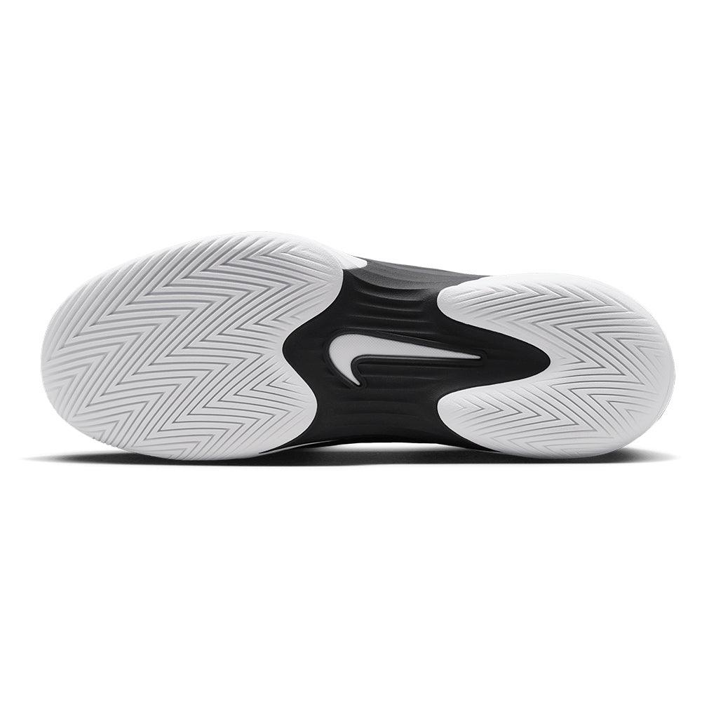 Mens Zoom Vapor 12 Tennis Shoes Black and White NIKE
