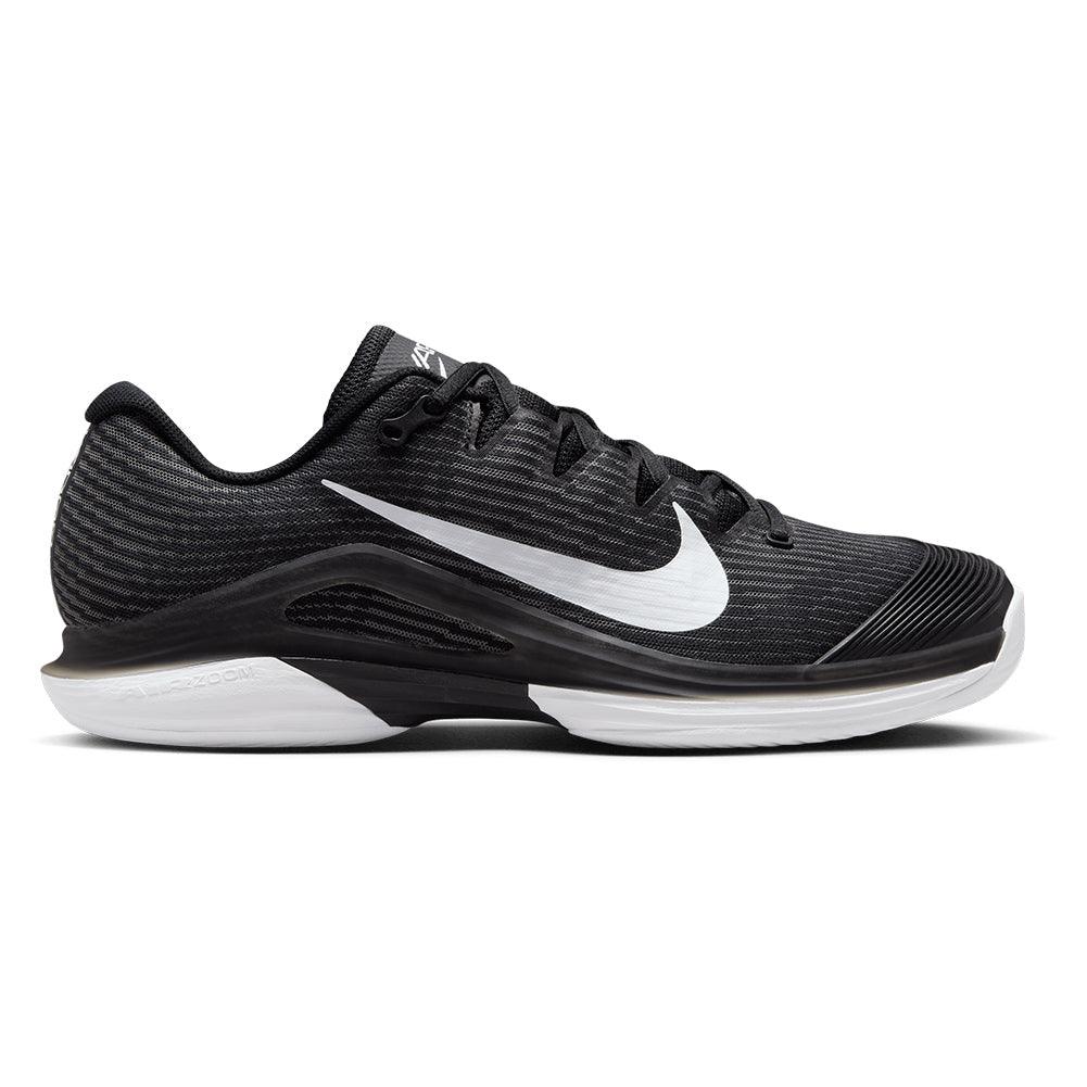Mens Zoom Vapor 12 Tennis Shoes Black and White NIKE