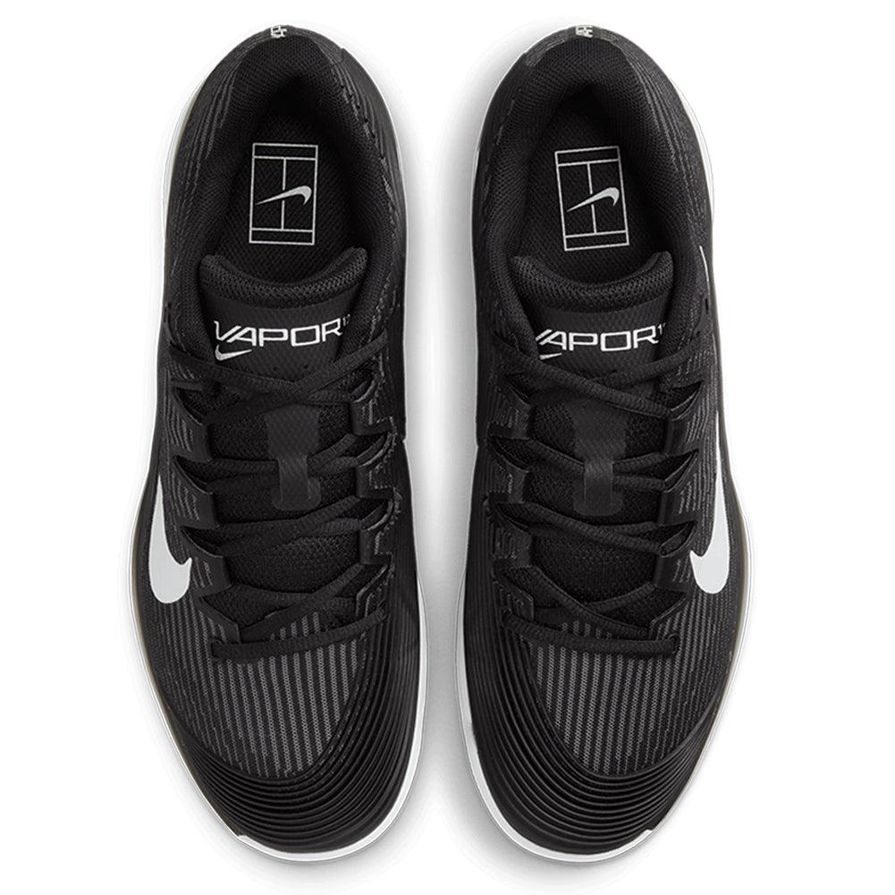 Mens Zoom Vapor 12 Tennis Shoes Black and White NIKE