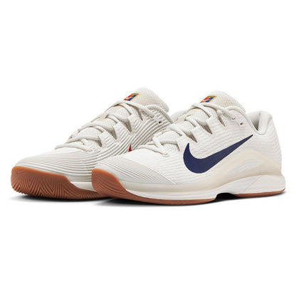 Mens Zoom Vapor 12 Tennis Shoes Summit White and Binary Blue NIKE