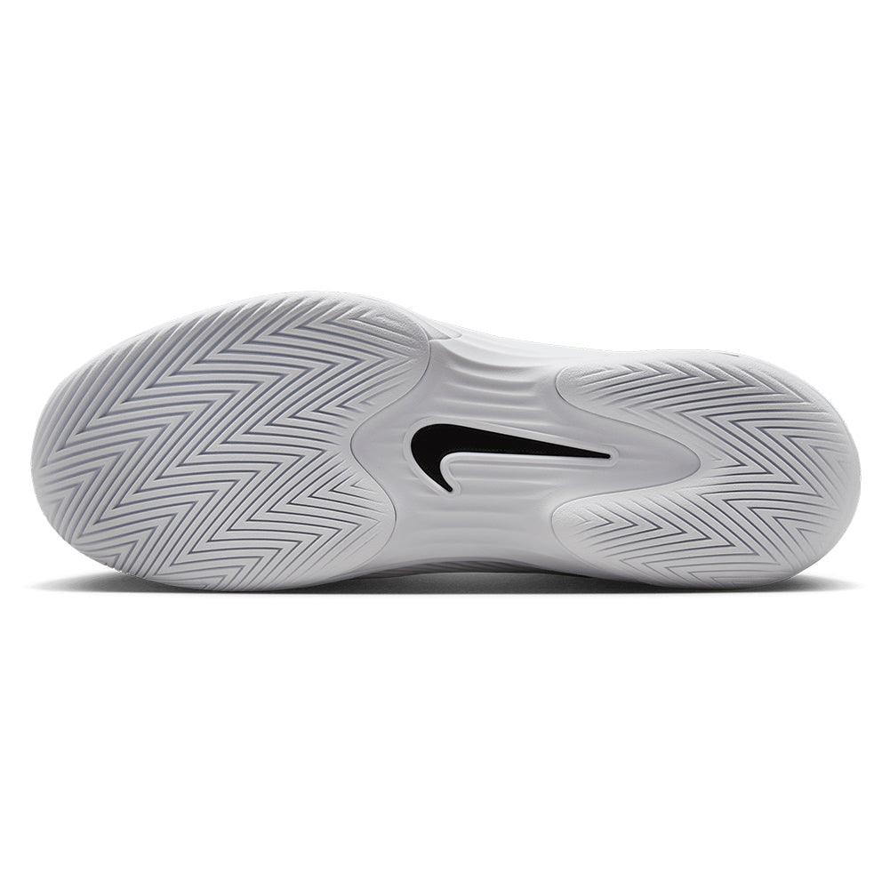 Mens Zoom Vapor 12 Tennis Shoes White and Black NIKE