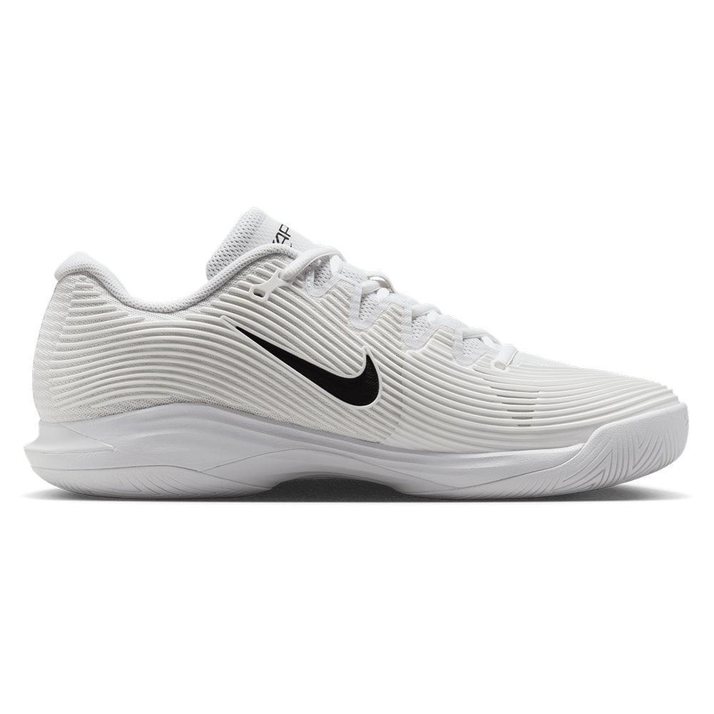 Mens Zoom Vapor 12 Tennis Shoes White and Black NIKE