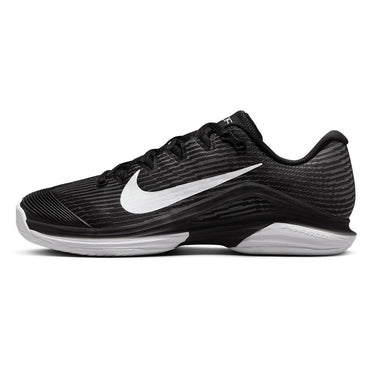 Women`s Zoom Vapor 12 Tennis Shoes Black and White NIKE