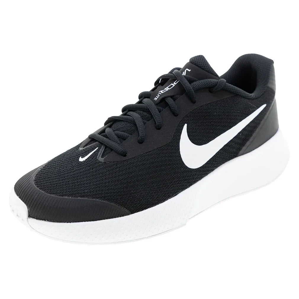 Men`s Vapor Lite 3 Tennis Shoes Black and White NIKE 6 Black