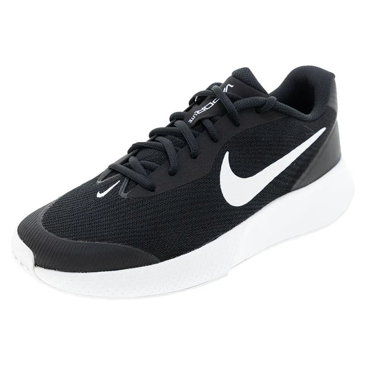 Men`s Vapor Lite 3 Tennis Shoes Black and White NIKE 6 Black