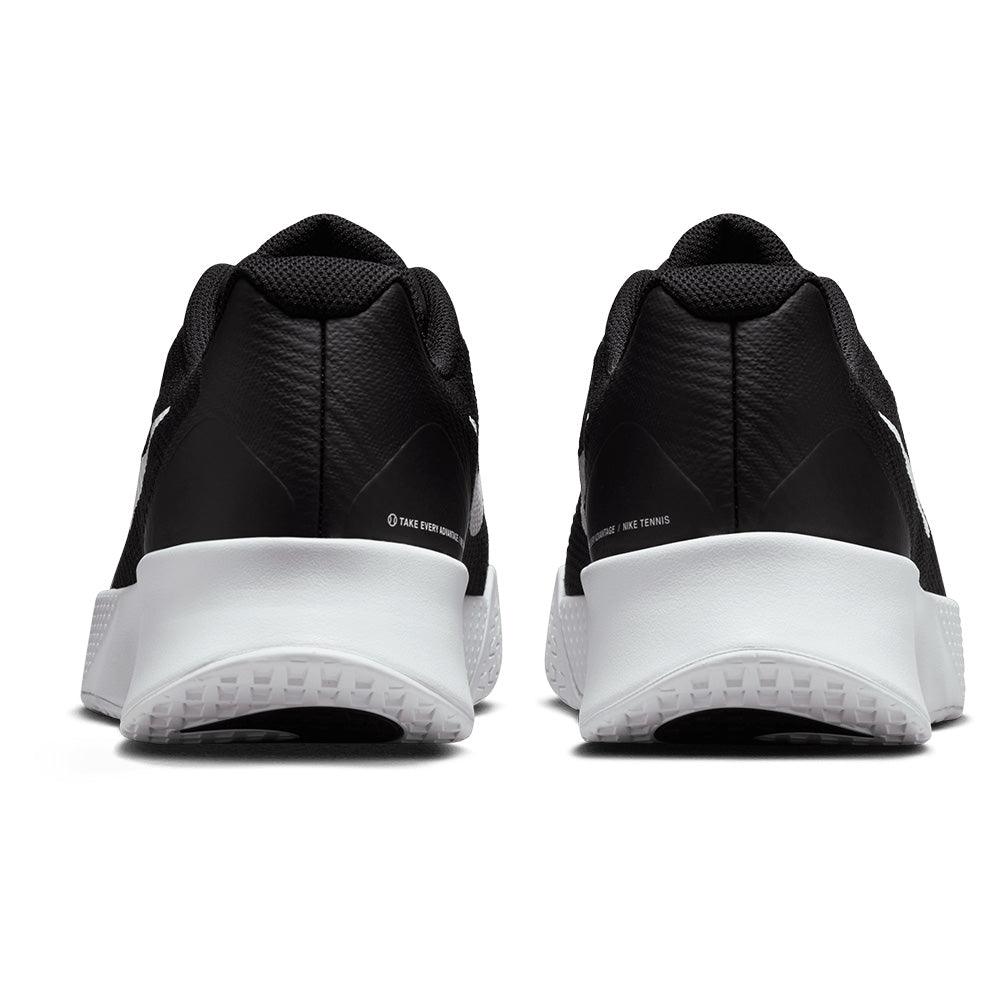 Men`s Vapor Lite 3 Tennis Shoes Black and White NIKE