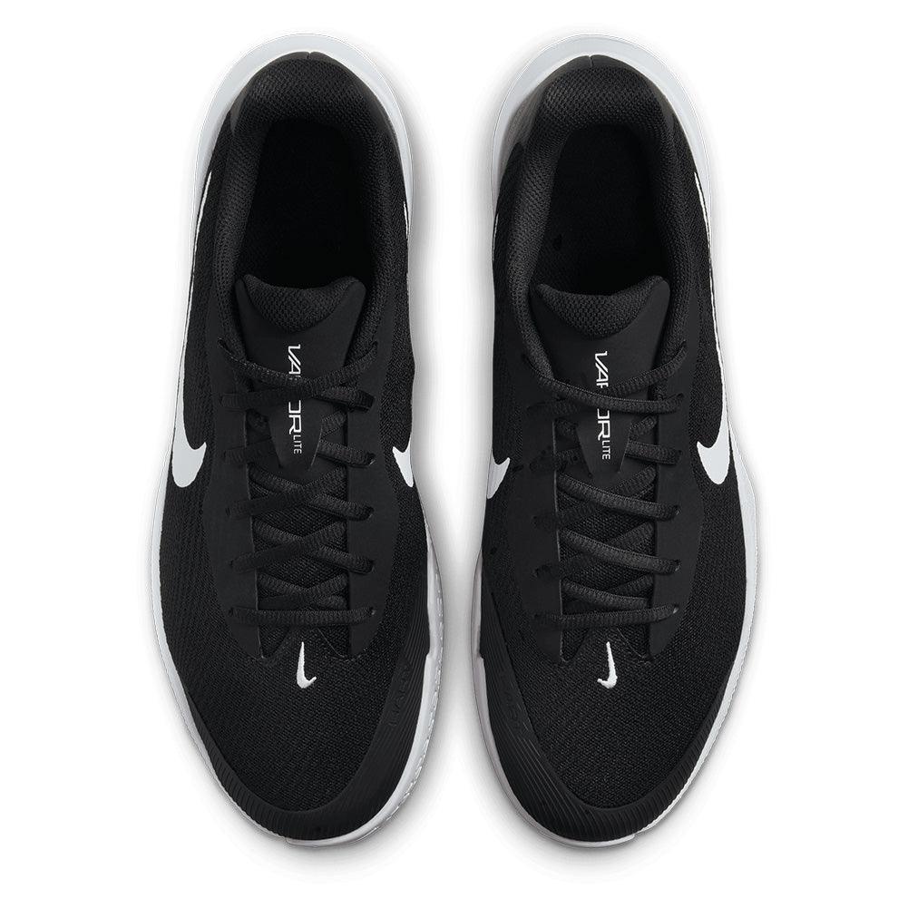 Men`s Vapor Lite 3 Tennis Shoes Black and White NIKE