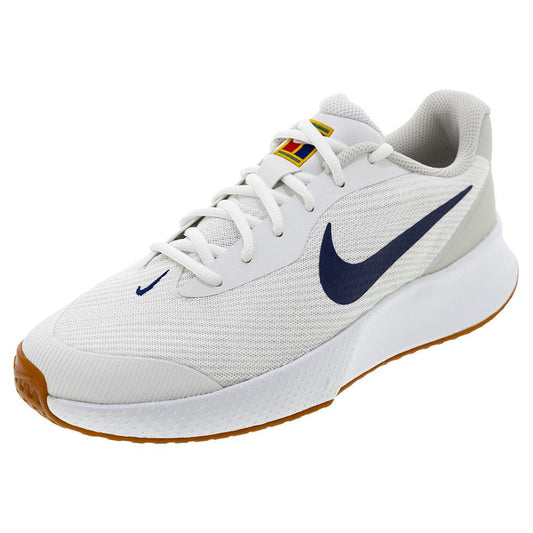 Men`s Vapor Lite 3 Tennis Shoes Summit White and Binary Blue NIKE 6 White