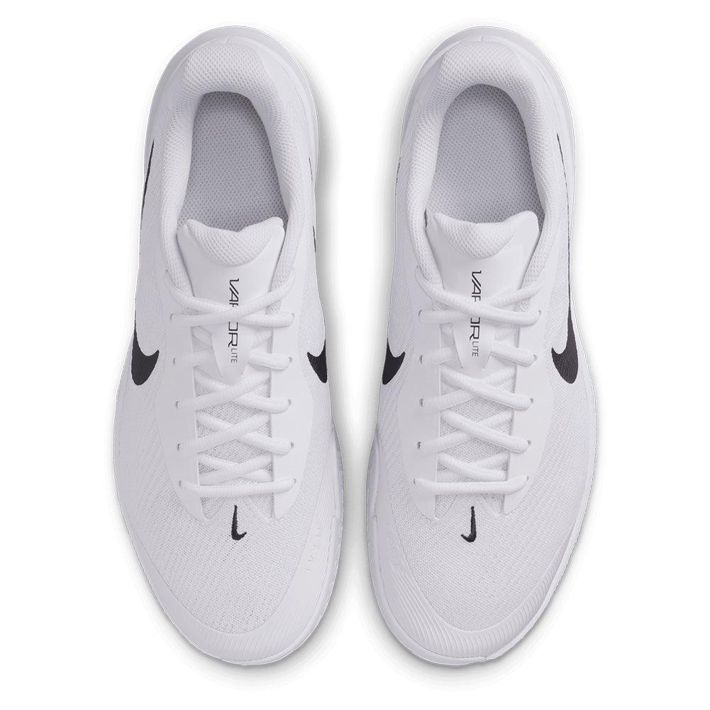 Men`s Vapor Lite 3 Tennis Shoes White and Black NIKE