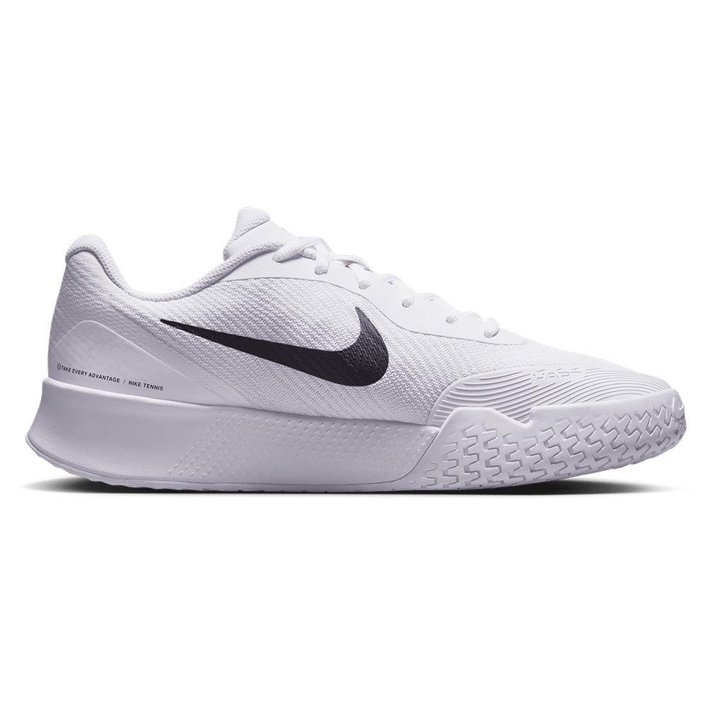 Men`s Vapor Lite 3 Tennis Shoes White and Black NIKE