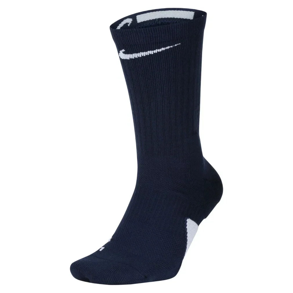 Men`s Elite Crew Tennis Socks Socks NIKE Navy/Wh S