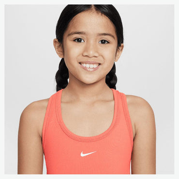 Girls' One Dri-Fit Tennis Tank Magic Ember and White NIKE