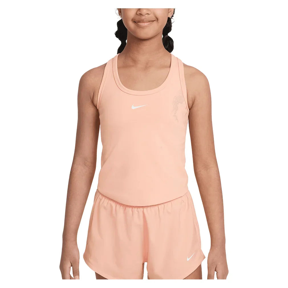 Girls` Dri-FIT One Training Tank NIKE XS 844_APRICOT_AGATE