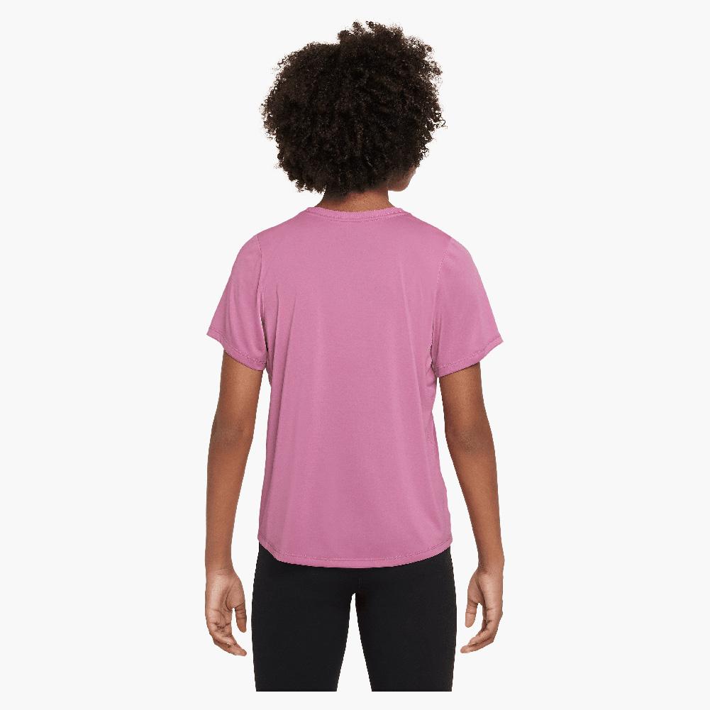 Girls' Fitted Dri-FIT Short-Sleeve Top Magic Flamingo Girls Apparel NIKE