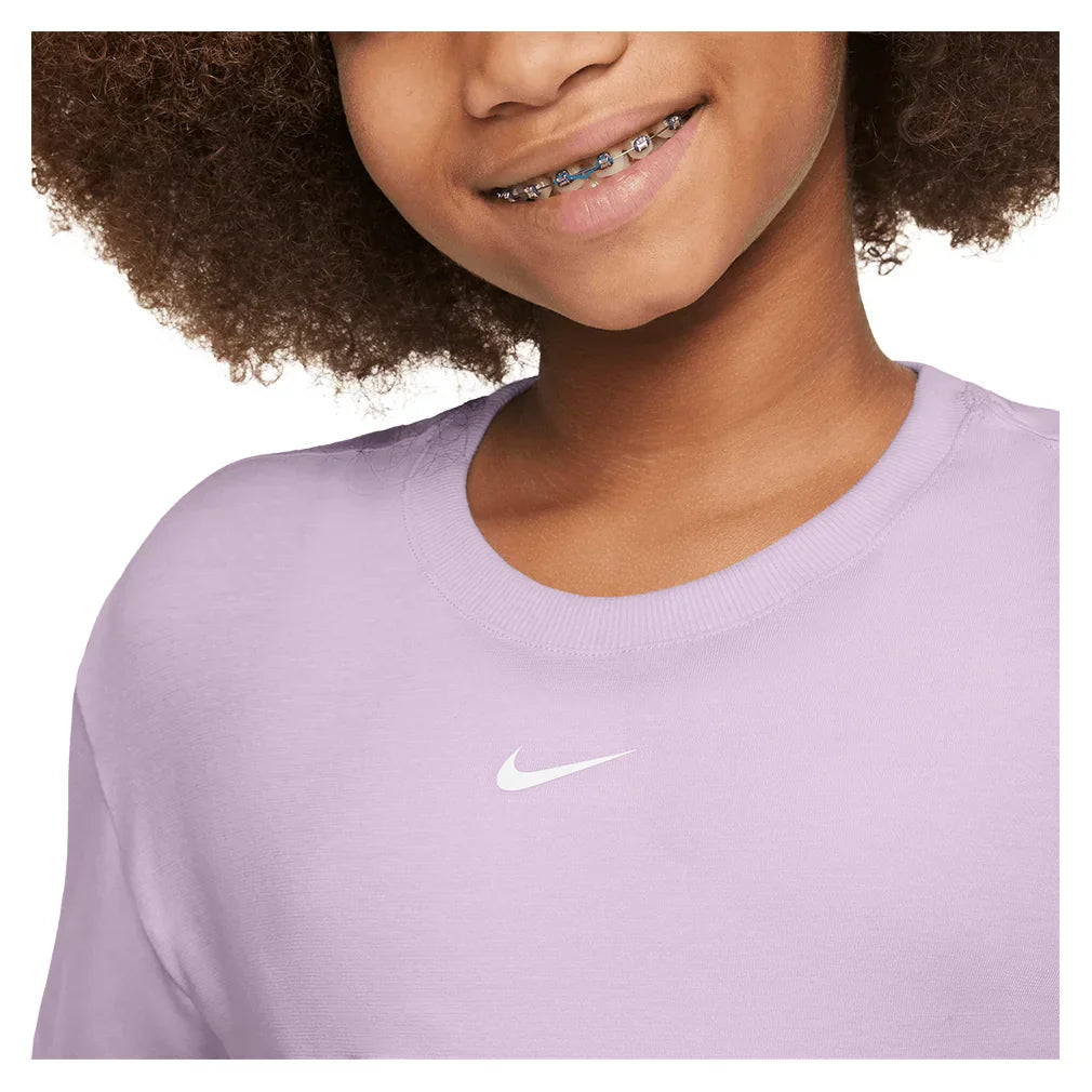 Girls` One Relaxed Dri-FIT Short-Sleeve Top NIKE