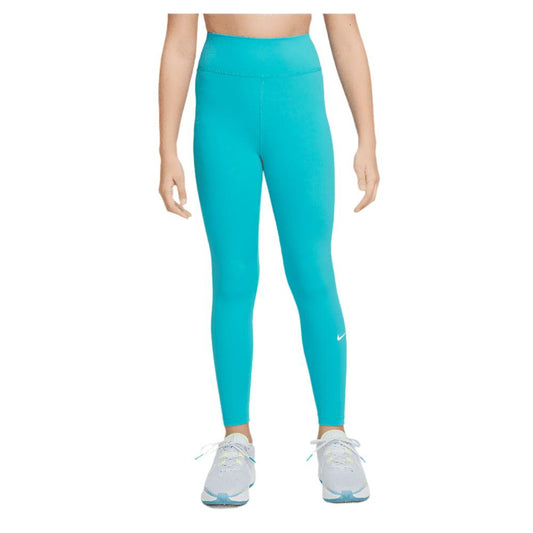 Girls' One Dri-Fit High Waisted Tennis Leggings NIKE XL 345_DUSTY_CACTUS/WHT