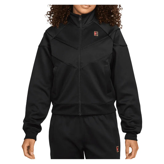 Women`s Court Dri-FIT Heritage Windrunner Poly Knit Jacket Black NIKE XS BLACK/ANTHRACITE