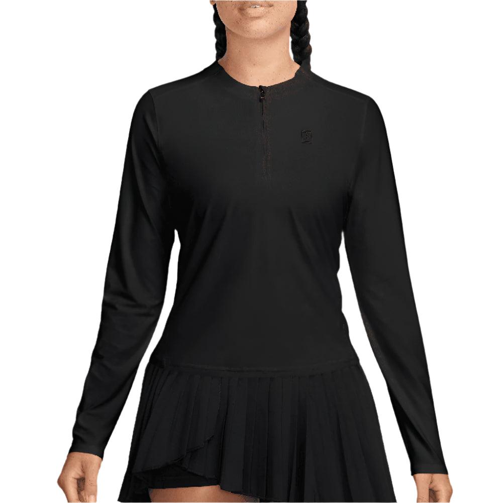 Women`s Dri-Fit Advantage Midlayer Long Sleeve Tennis Top NIKE Black XS