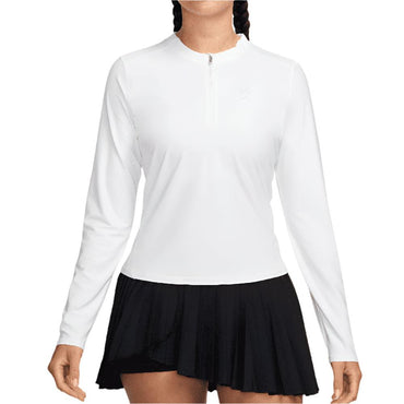 Women`s Dri-Fit Advantage Midlayer Long Sleeve Tennis Top NIKE White XS