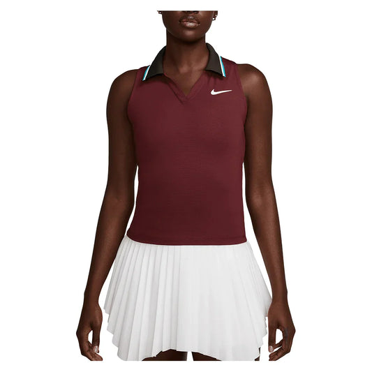 Women`s Paris Court Dri-FIT Slam Tennis Tank NIKE XS 619_DK_TEAM_RED/CT