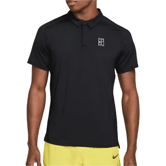 Men`s Dri-Fit Advantage Tennis Polo MENS APPAREL NIKE Black XS