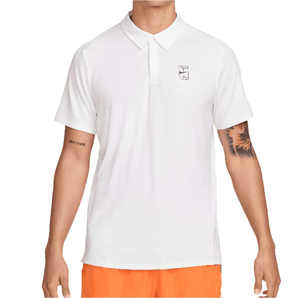 Men`s Dri-Fit Advantage Tennis Polo MENS APPAREL NIKE White XS